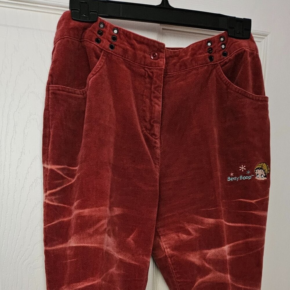 Betty Boop low-rise bell bottom jeans